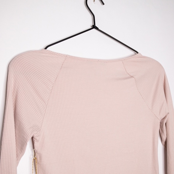 Forever 21 Ruched Ribbed Blush Top NWT - Picture 7 of 7